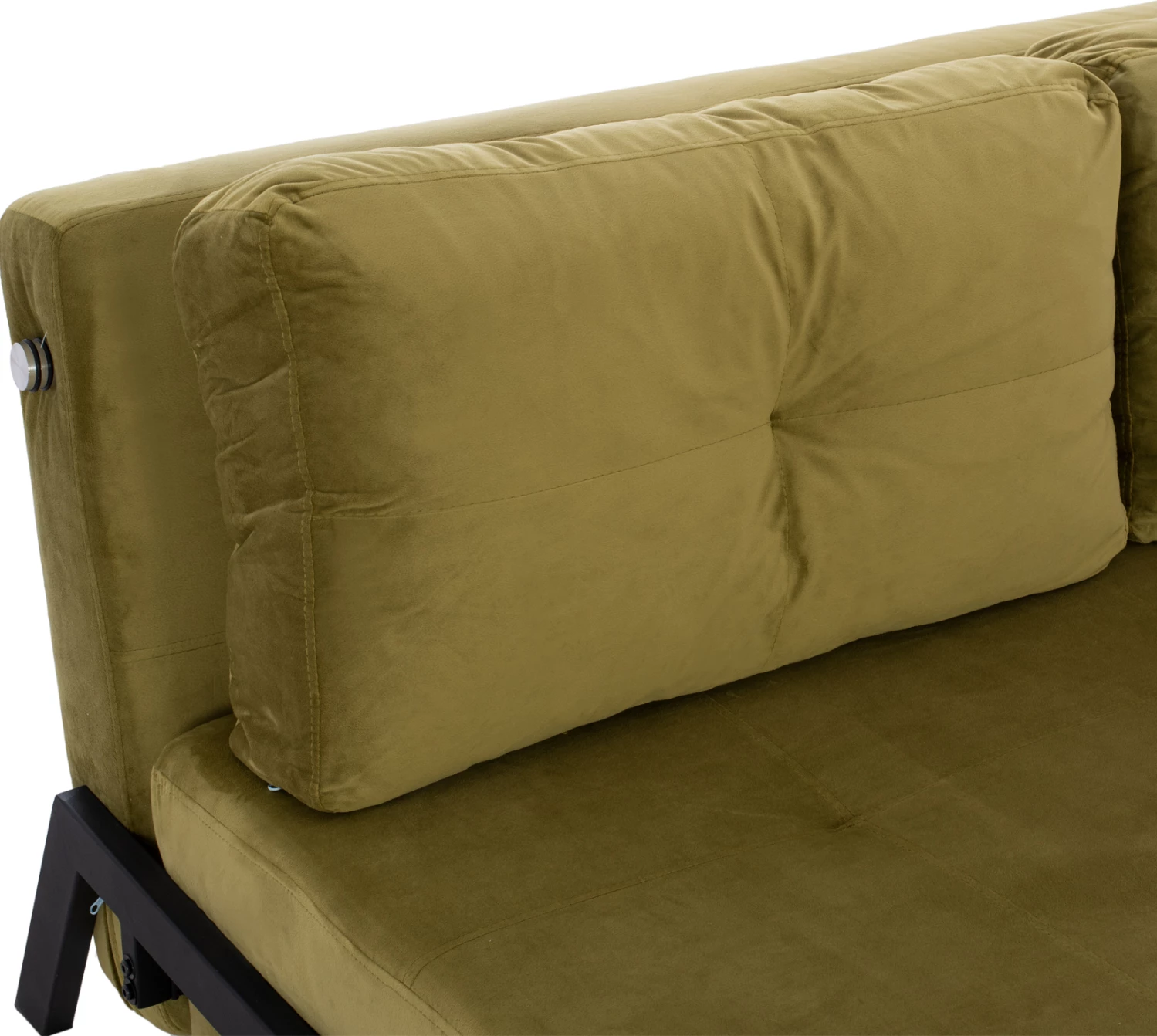 Shtrat divan kadife, ngjyrë ulliri, FH3079.13, 150x87x79 cm