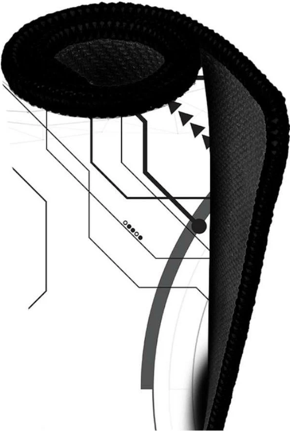 Mauspad Aqirys GRUIS Extra Large 900x400, e bardhë