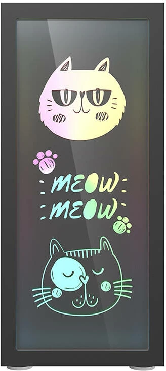 Kasë Darkflash DK210 Graffiti, Middle Tower, ATX/M-ATX/ITX, pa ventilator, e zezë