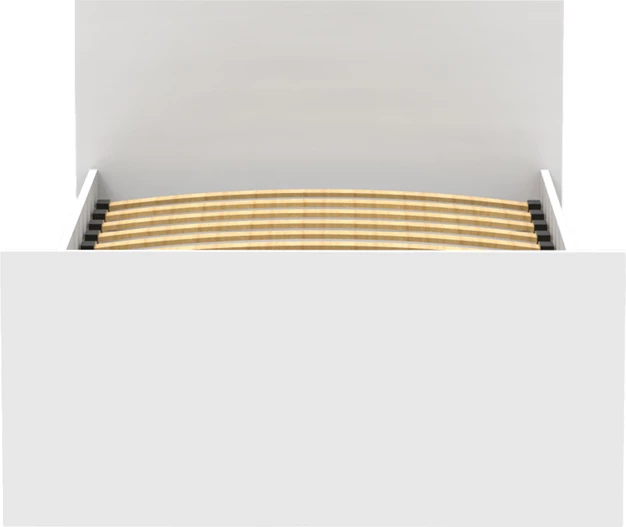 Krevat njësh Toscana, ngjyrë e bardhë, 90x200cm