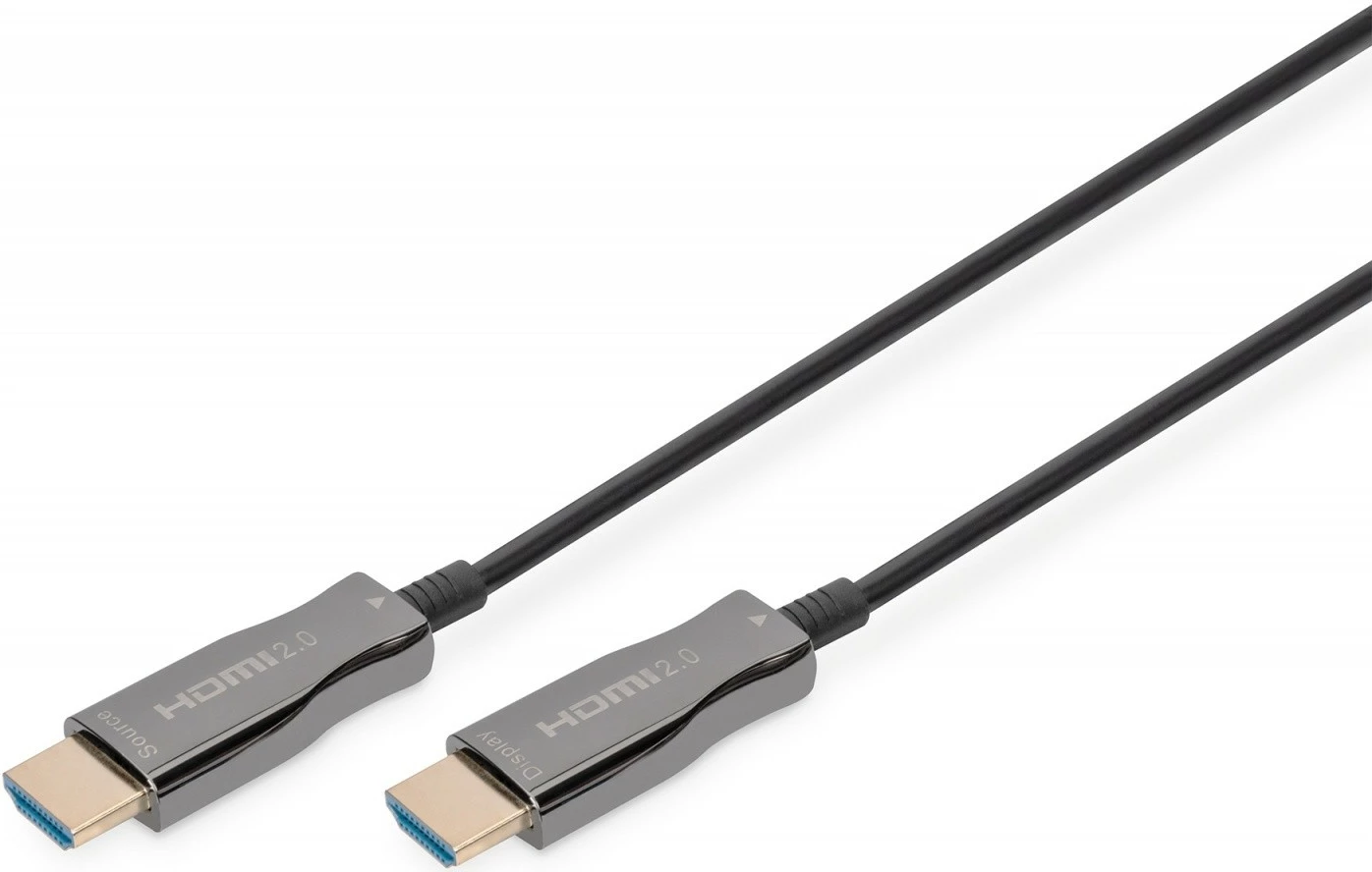 Kabllo HDMI Digitus AK-330125-150-S, 15m, Hybrid Premium HighSpeed 4K/60Hz, e zezë