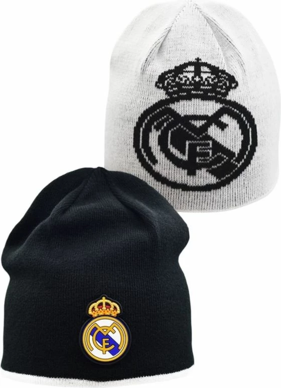 Kapelë reversible Real Madrid, unisex, bardhë/zezë