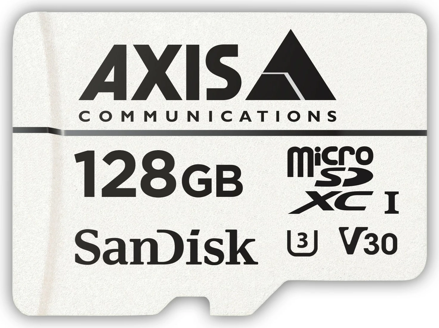 MicroSDXC kartelë Axis 128GB, Class 10, paketim 10 copë, e zezë/bardhë