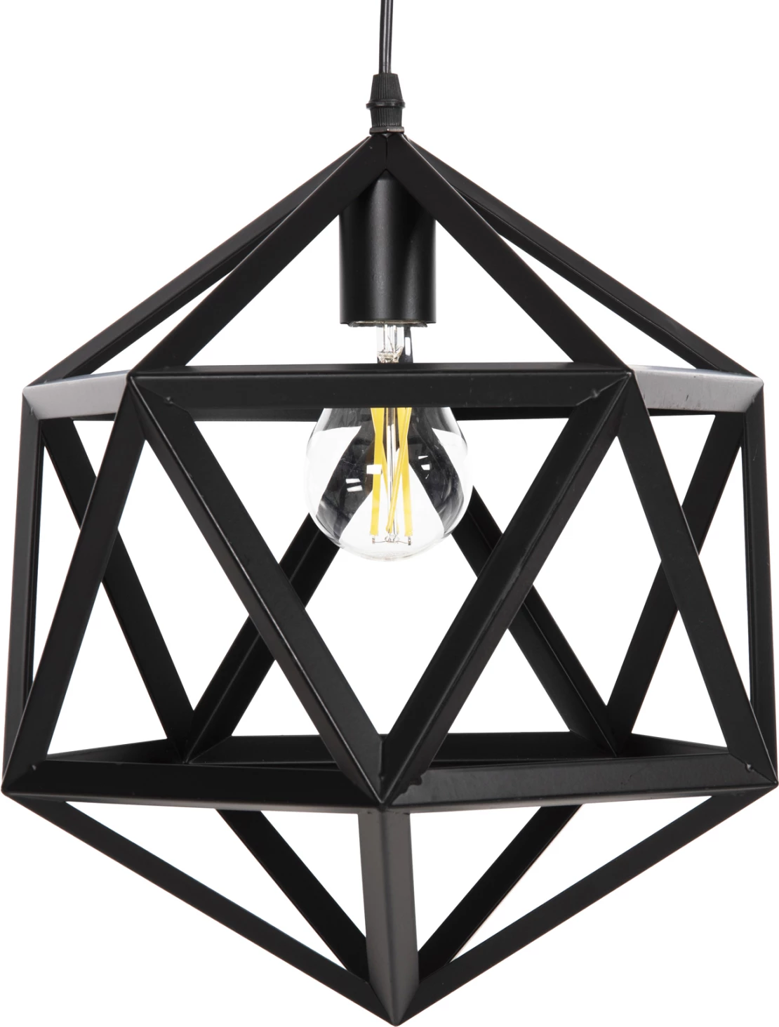 Llambë varëse tavani, metal i zi, FH4073, 30x30x35H cm