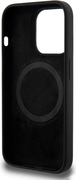 Mbështjellës BMW M Silicone Pattern MagSafe për iPhone 15 Pro, i zi