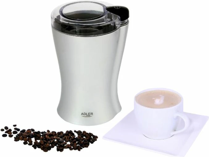 Mulli kafeje elektrik Adler AD443 150W 70g, argjendtë