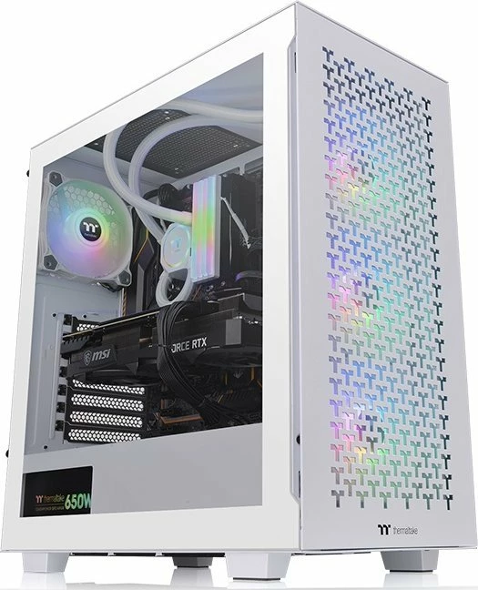 Kasë Thermaltake TOWER ATX V350 TG ARGB AIR SNOW, Midi Tower, e bardhë