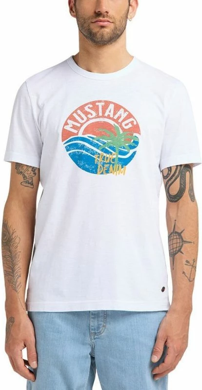 Maicë Mustang për meshkuj, e bardhë