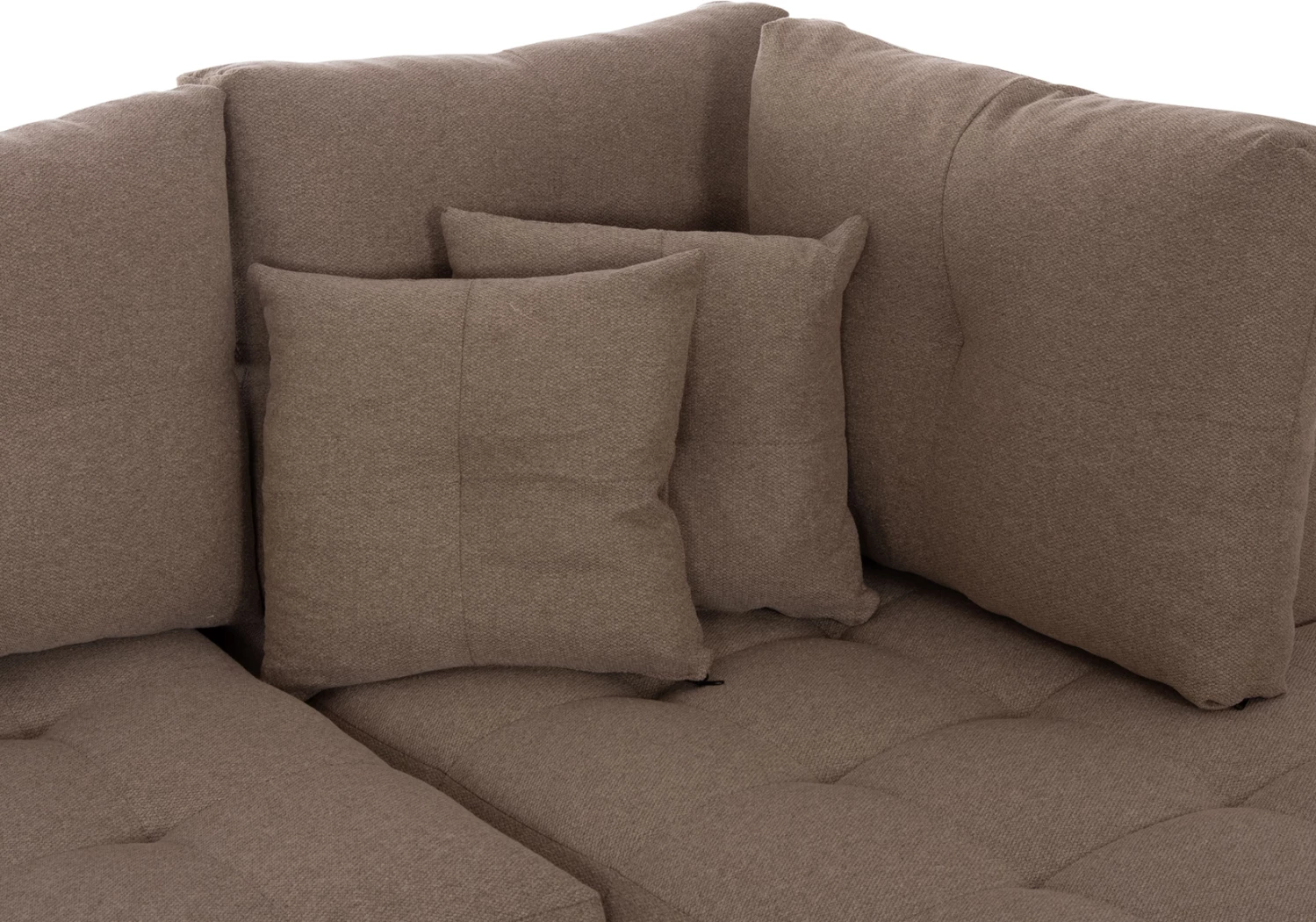 Kënd divan me hapësirë për depo, Trendston FH3302.03R, material bezhë, 298x177x95cm