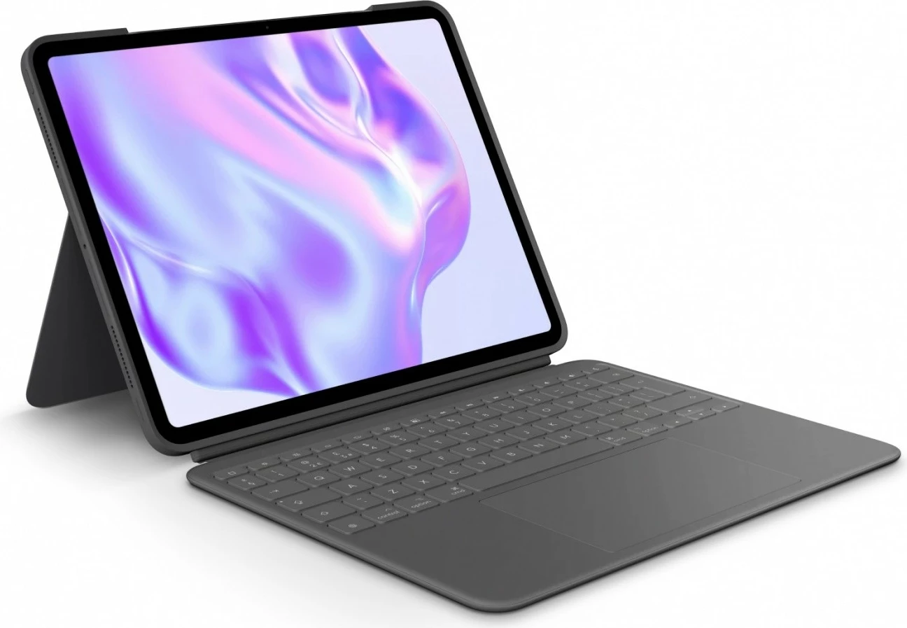 Mbështjellës Logitech Combo Touch me tastierë për iPad Pro 13" (M4), Graphite