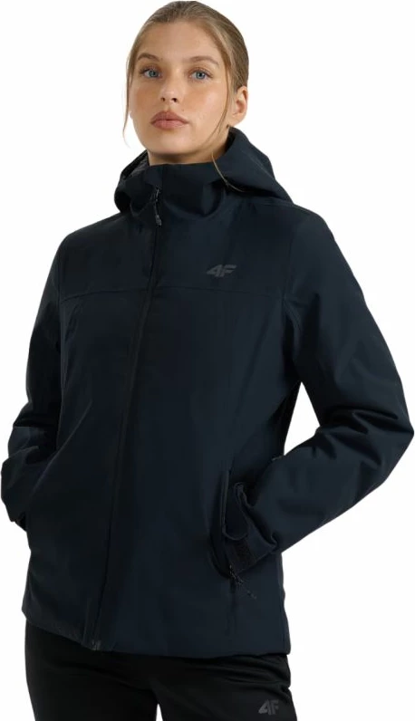 Jakne ski për femra 4F, e zezë