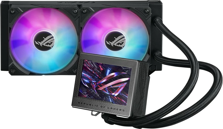 Ftohës uji ASUS ROG Ryujin III 240 ARGB, 3.5" LCD, 2x120mm, i zi