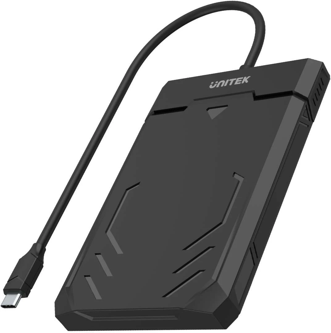Kasë Unitek Y-3036A për HDD/SSD 2.5", USB-C, e zezë