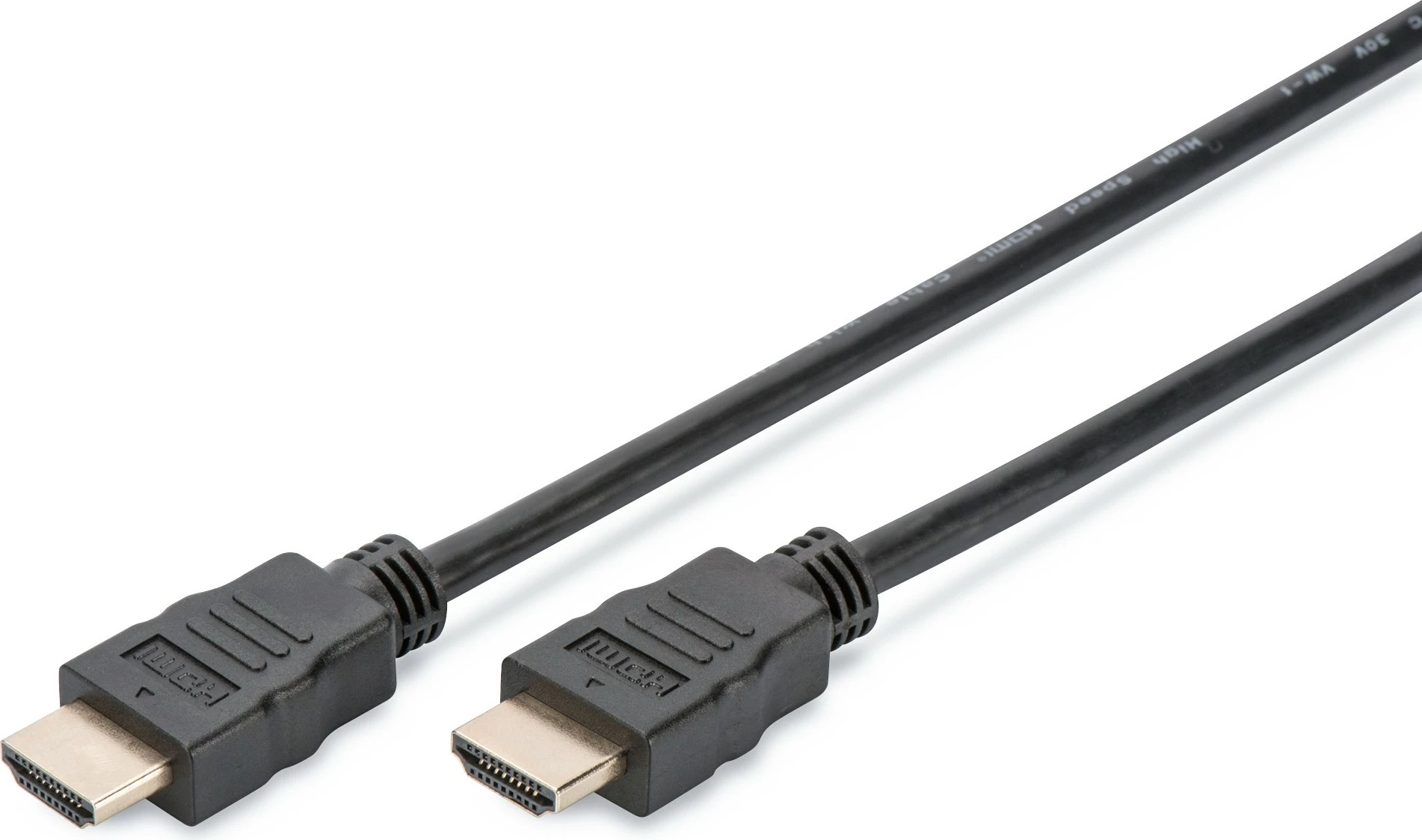 Kabllo HDMI Digitus High Speed me Ethernet, 2m, paketim 10 copë, e zezë
