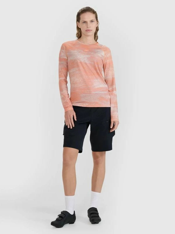 Fanellë me mëngë të gjata për femra 4f, për biçikletë