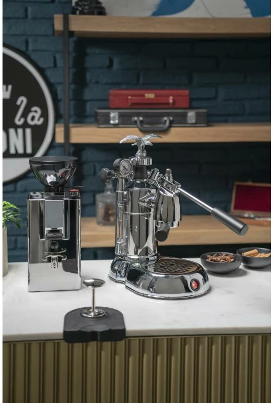 Dorezë makine espresso, La Pavoni, LPLMLN01EU, Milano, argjendt