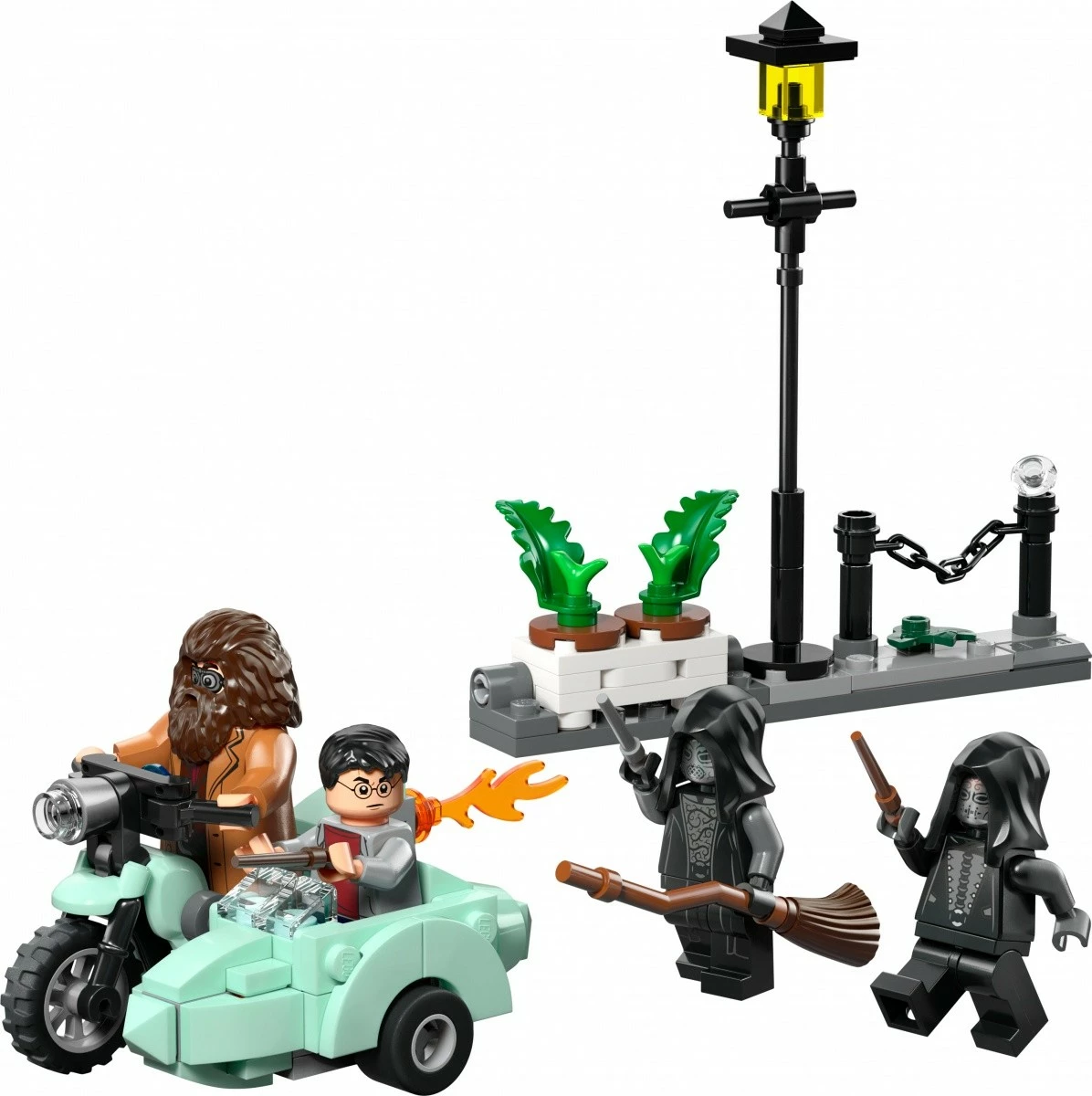 Set LEGO Harry Potter 76459, Hagrid & Harry arratisje nga Privet Drive, 124 pjesë, për moshat 8+
