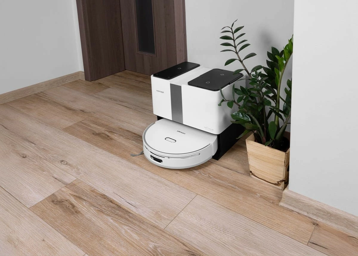 Robot fshesë-mop 2-në-1 Concept VR4050, 5000 Pa, bateri 270 min, rezervuar 300 ml, laser 3D, i bardhë