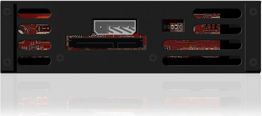 Kasë IcyBox IB-138SK-B-II për hard disk 3.5" SATA, Alumini, E zezë