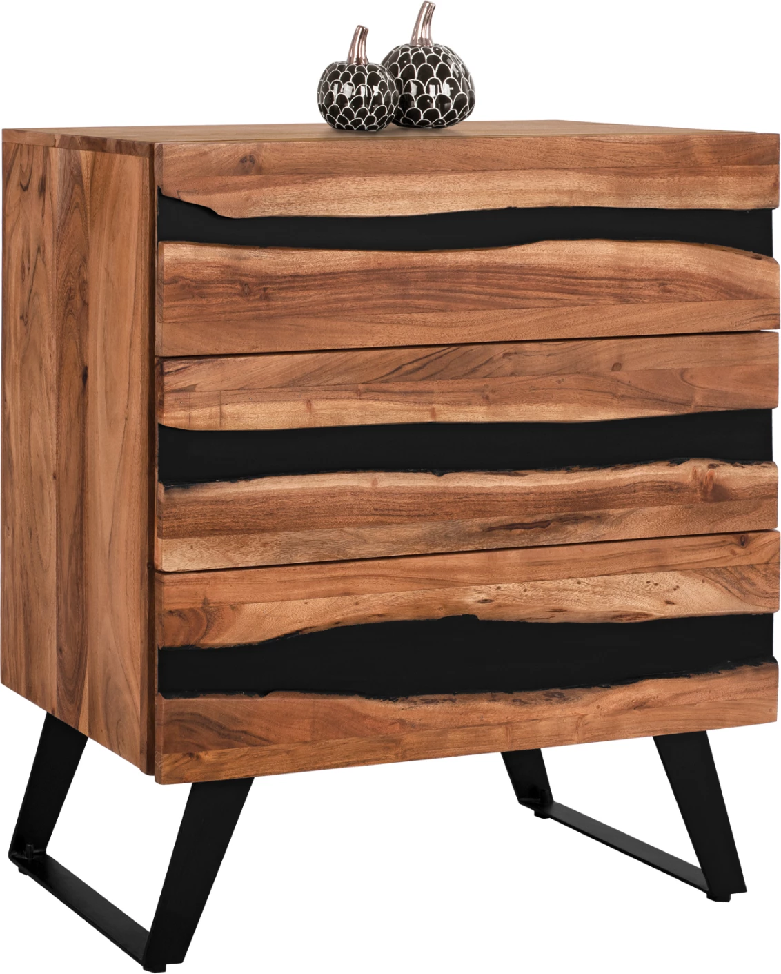 Sirtar Alicia, dru akacie i fortë, 80x38x86 cm