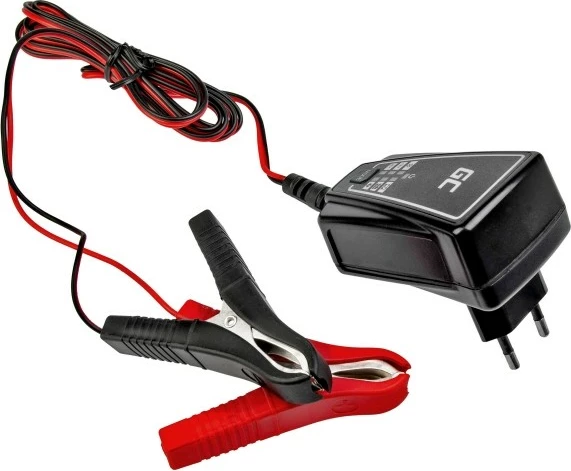 Karikues rektifikues Green Cell ACAGM06 6V/12V 1A për bateri AGM, e zezë, e kuqe, argjendtë