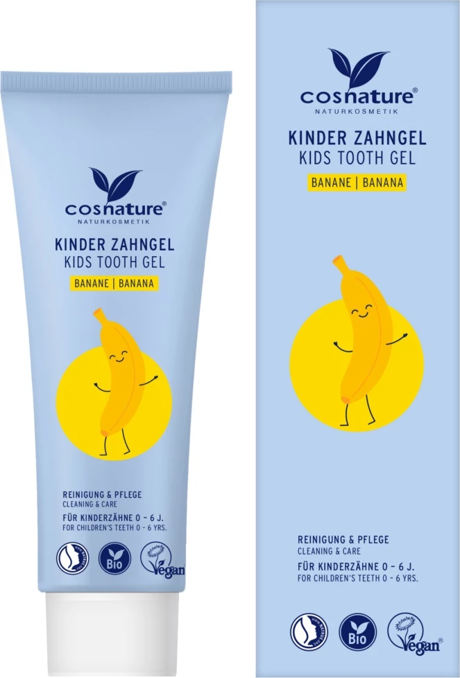 Xhel dhëmbësh për fëmijë me shije banane Cosnature Kids Tooth Gel, 75ml