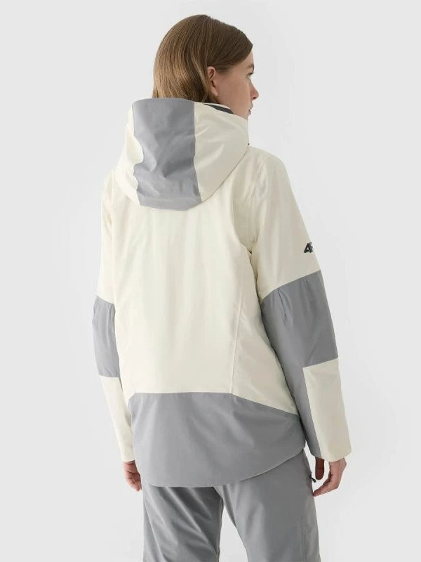 Jakne skijimi për femra 4F, e bardhë