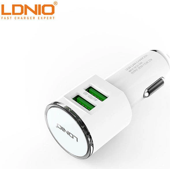 Karikues Për Veturë LDNIO DL-C29 (Bardhë)