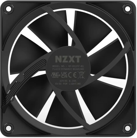 Ventilator kompjuteri NZXT F120 RGB, 120mm, i zi