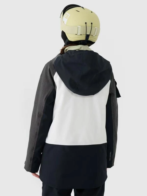 Jakne snowboardi për femra 4F, e bardhë