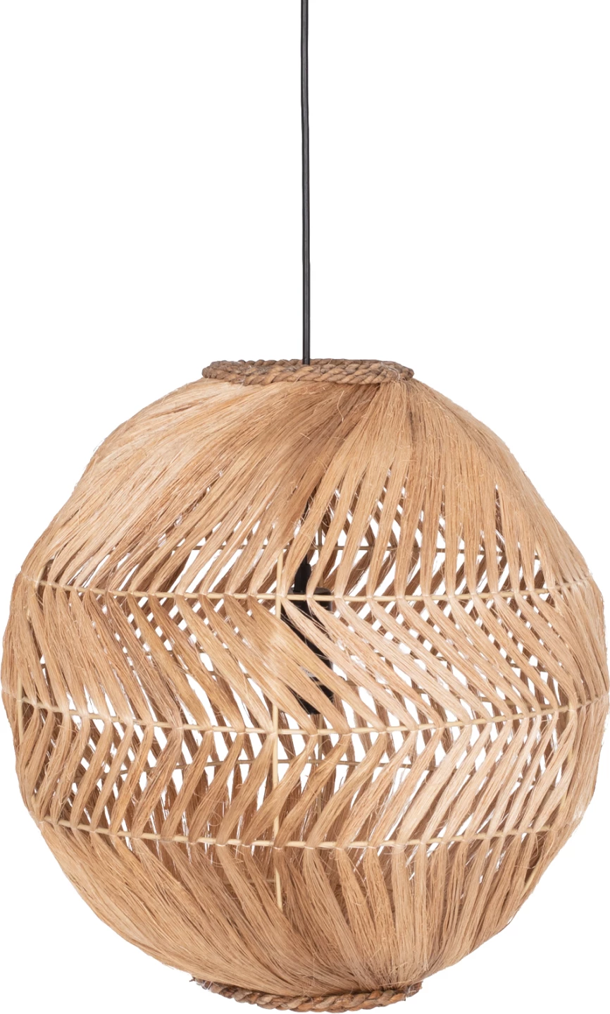 Llambë tavani sferike, fibra abaka natyrale, 45x45-80cm, FH7769