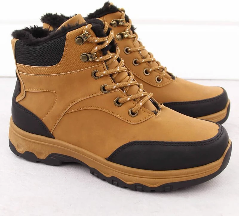 Çizme trekking për meshkuj Inny, kafe dhe të verdha