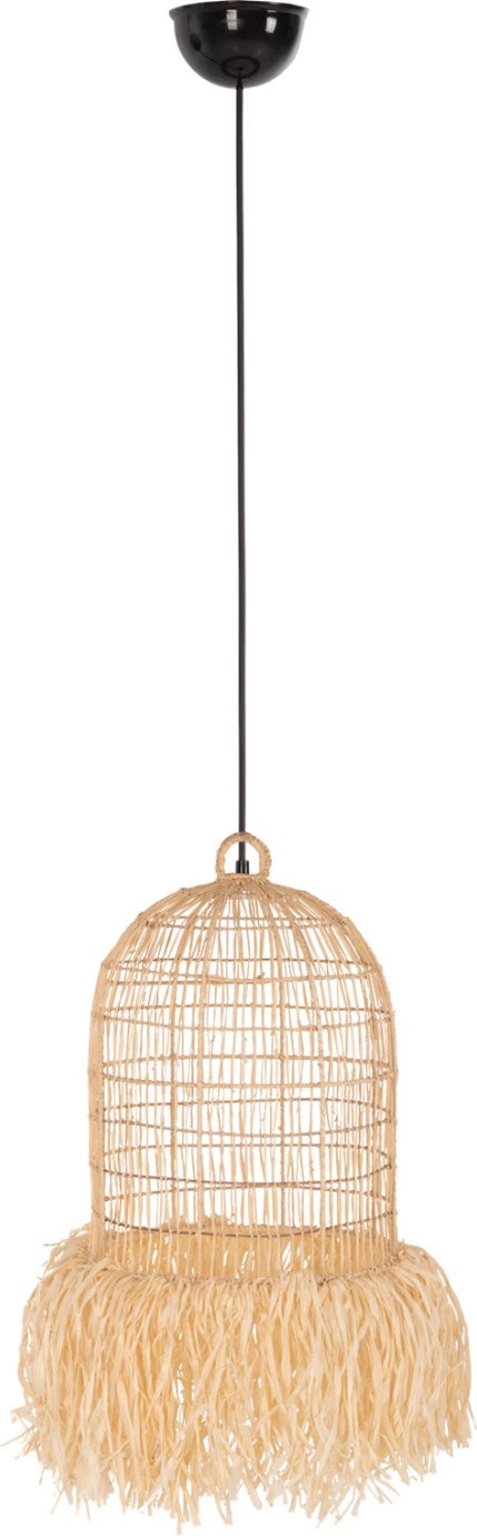 Llambë varëse tavani FH7890 fibra fletë palme ngjyrë natyrale Φ35x163Hcm