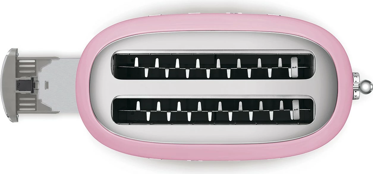 Tostier SMEG 50's Style, 4 feta, rozë