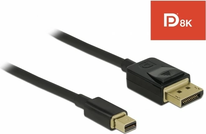 Kabëll DisplayPort DeLOCK 84927, Mini DisplayPort në DisplayPort, 1m, i zi