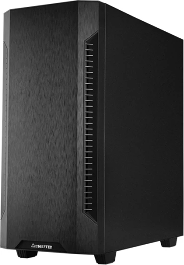 Kasë CHIEFTEC AS-01B-OP, Midi Tower ATX/Micro ATX/Mini-ITX, USB 3.2, pa furnizues rryme, e zezë