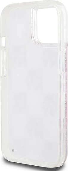 Mbështjellës DKNY Liquid Glitter Multilogo për iPhone 15/14/13, Rozë