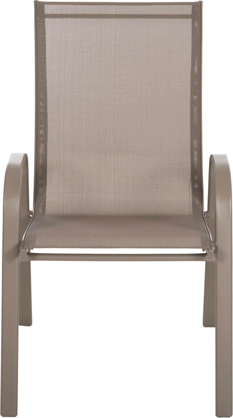 Karrige e jashtme LEON FH5000.04 kornizë metali ngjyrë shampanjë - tekstilene ngjyrë shampanjë 54x70x93H cm