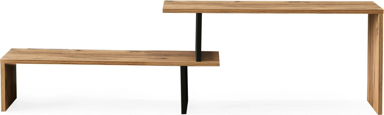 Komodë TV Hanah Home, Ovit, ngjyrë pishe dhe e zezë