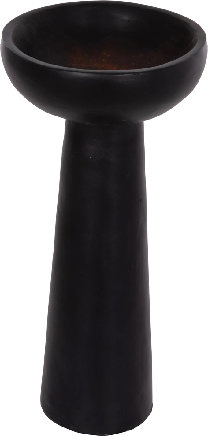 Vazo dekorative tavoline LEKKAN, terrakotë, e zezë, FH4664.01L, 18x38cm