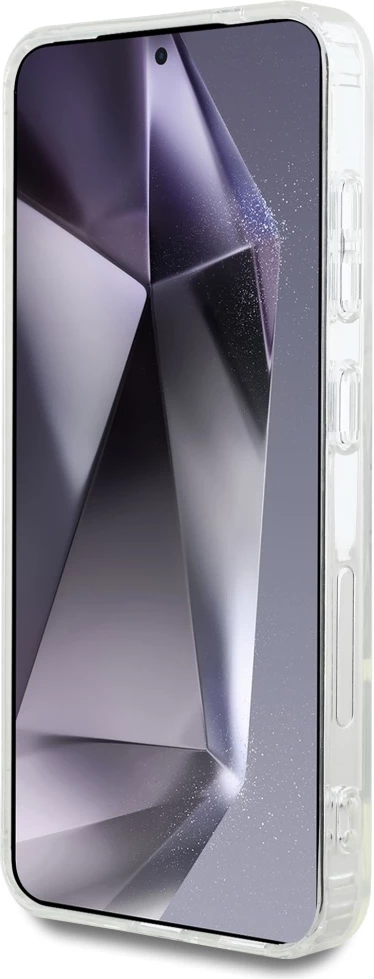 Mbështjellës Karl Lagerfeld Rhinestones Karl Head Logo për Samsung Galaxy S25, transparent
