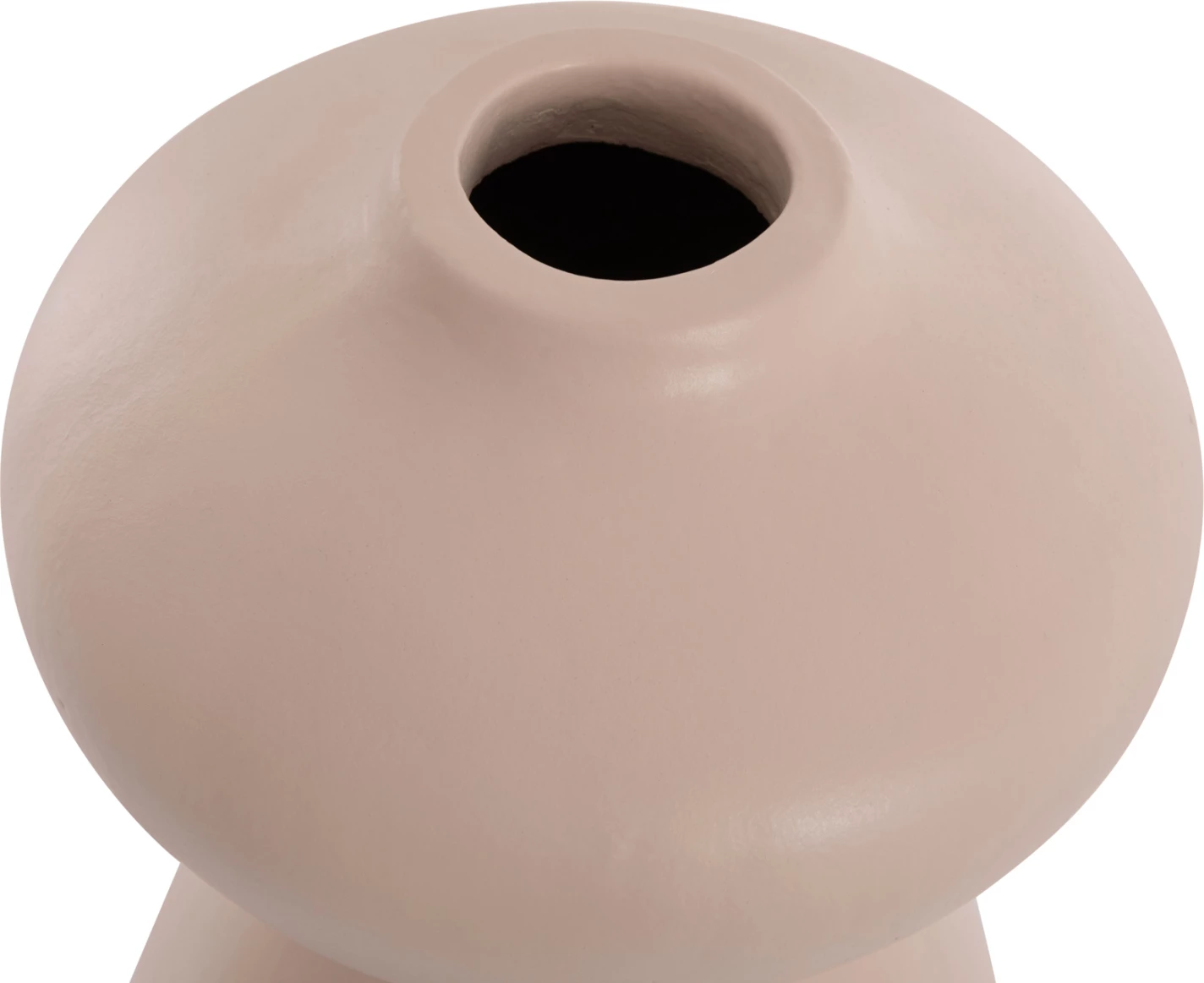 Vazo dekorative tavoline NELLY, terrakotë, ngjyrë krem e bardhë, FH4669.02, 22x35cm