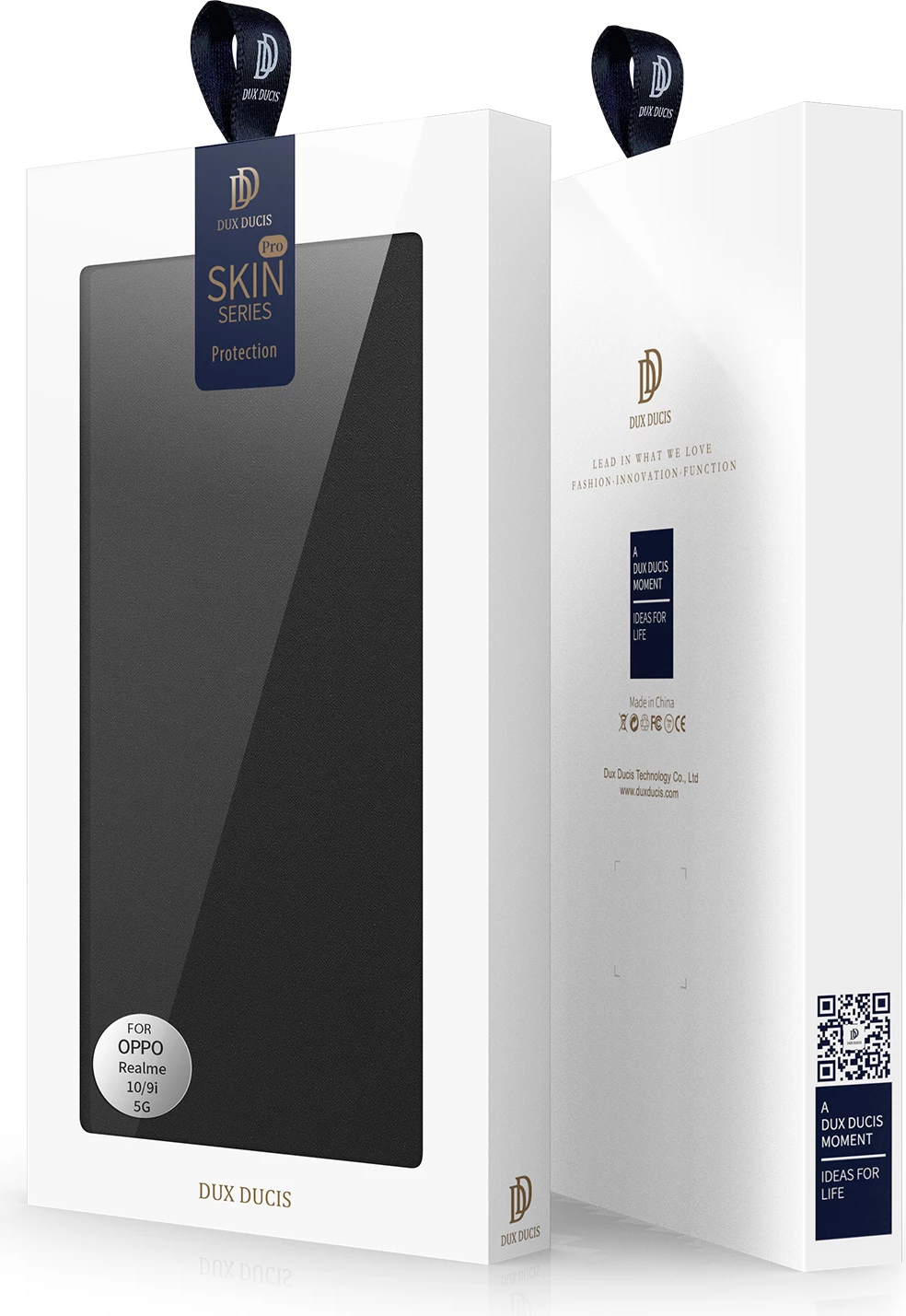 Mbështjellës Dux Ducis Skin Pro për Realme 10 5G / Realme 9i 5G, me kapak, xhep kartele, funksion standi, e zezë