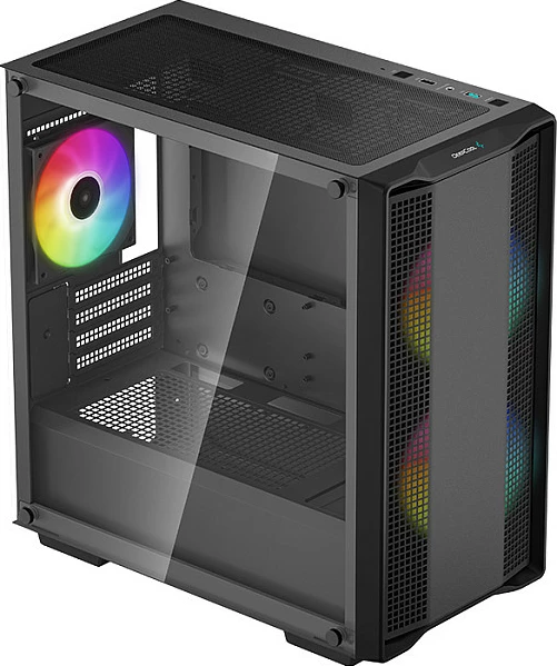 Kasë Deepcool CC360 ARGB, Mini Tower, xham i temperuar, e zezë