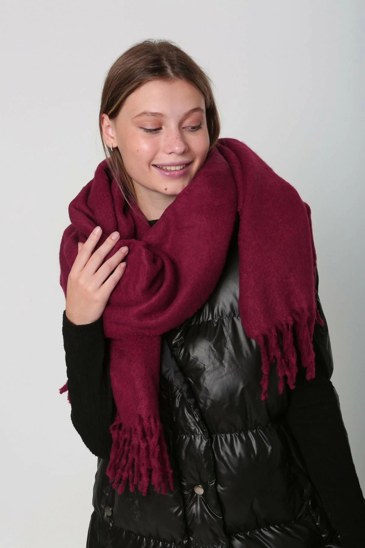 Shall ngjyrë e kuqe Claret, Jumeon, Sal1257