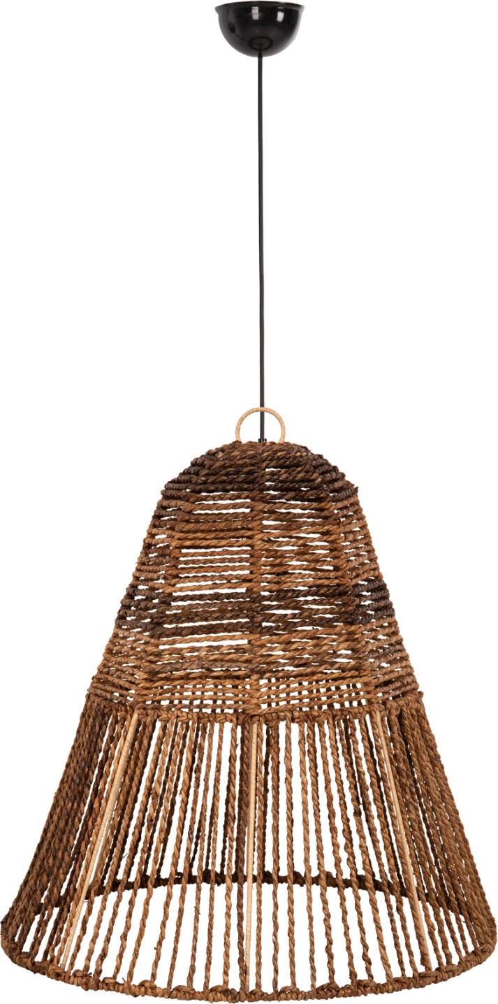 Llambë tavani varëse, fibra banane të thata, ngjyrë kafe, FH7859, 61x61-156cm