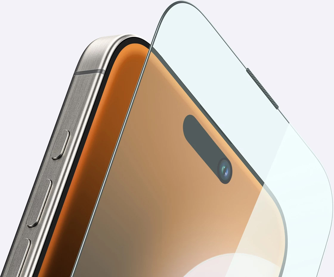 Xham i temperuar AmazingThing Titan Max për iPhone 16 Pro, transparent