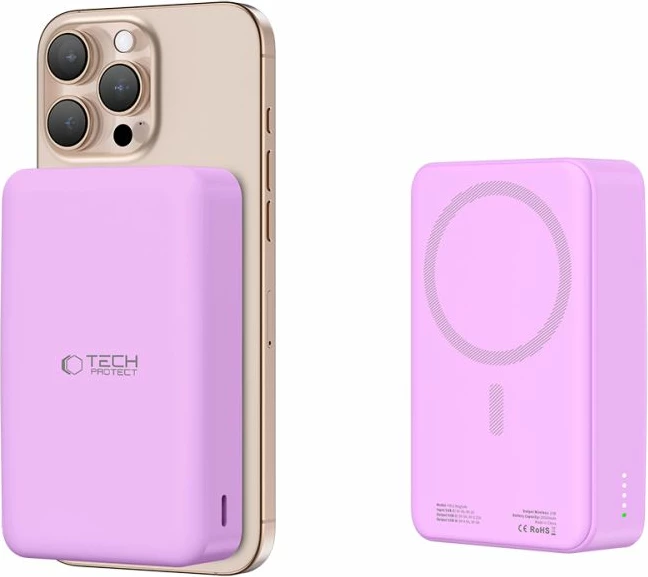 Powerbank Tech-Protect PB12 LifeMag 20000mAh, MagSafe, vjollcë