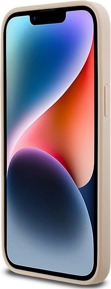 Mbështjellës DKNY Mono Stripe & Metal Logo për iPhone 14 Pro Max, rozë