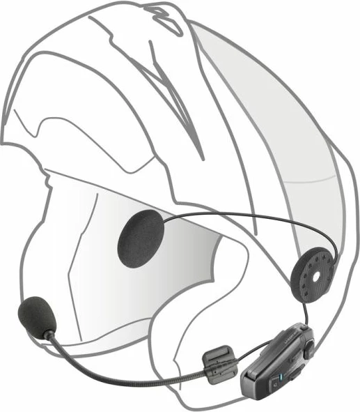 Interkom për helmetë InterPhone, i zi